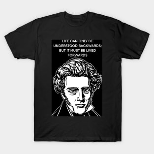 SOREN KIERKEGAARD quote .5 - ink portrait T-Shirt